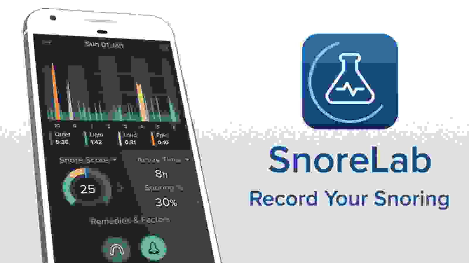 Snorelab أفضل تطبيقات تتبُّع النوم وتحليله