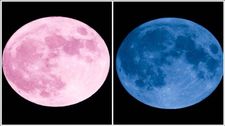 القمر الأزرق والقمر الوردي: ما علاقة هذه الأسماء بلون القمر؟