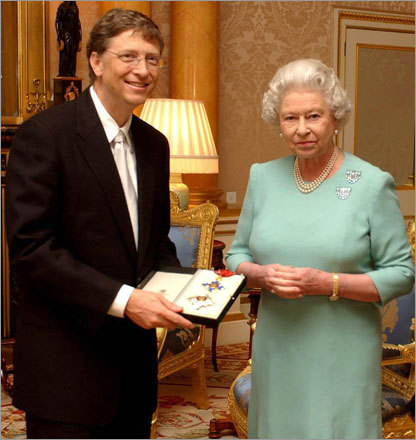 bill gates and elizabeth KBE